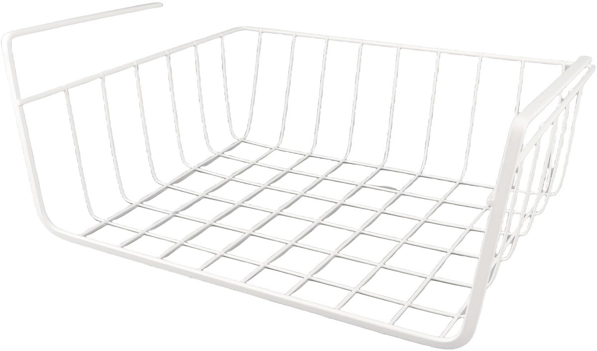 Elzusha - Metalen Hangmanden Organizer voor Keuken en Kantoor - Ruimtebesparend en Makkelijk Schoon te Maken