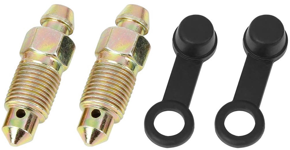Elzusha - 2x M10x1mm Ventielafsluiters voor Motorfiets