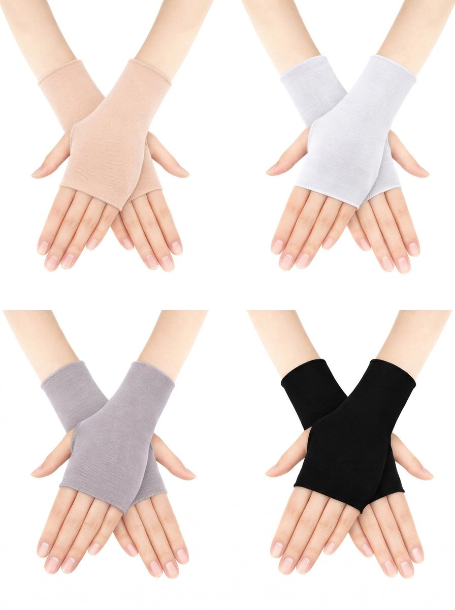 Elzusha - Vingervrije Handschoenen met UV Bescherming voor Dames en Heren