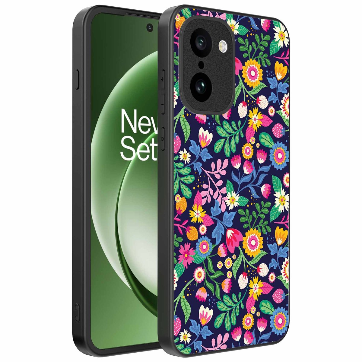 Geschikt voor OnePlus 15R Telefoonhoesje met bloemen opdruk - TPU backcover case flower design - Smartphonica geschikt voor OnePlus 15R