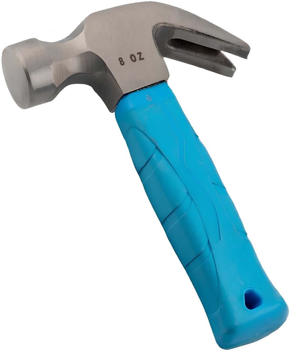 Lìon® Klauwhamer - Rechte klauw - Gereedschap Klauwhamer - Blauw/Zilver - 18cm x 11cm x 3cmLìon