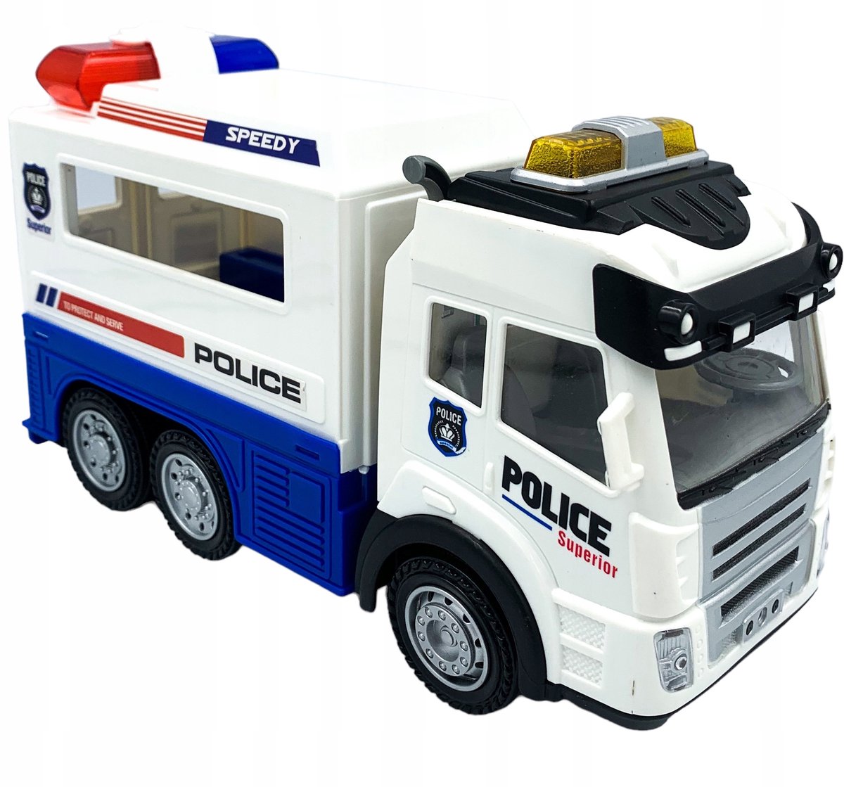 Merkloos Politiewagen Speelgoed met Licht en Geluid, Rijdt Zelfstandig