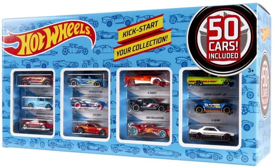 Hot Wheels doos 'Kick-start Your Collection!', 50 auto's.
