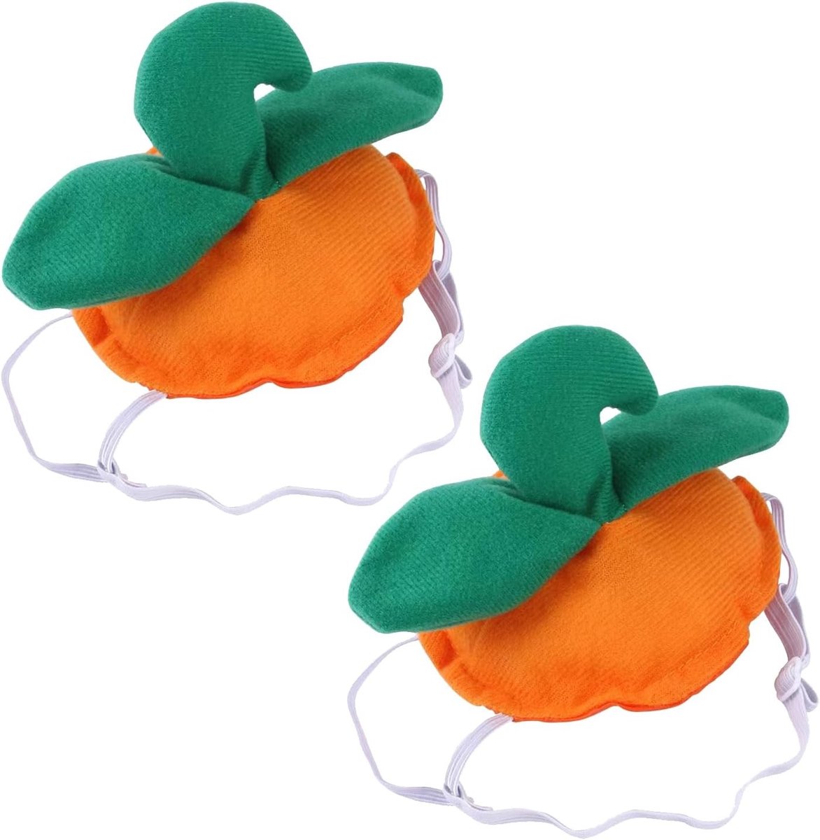 2-delige Halloween Hoed voor Huisdieren met Pompoenmotief - Verstelbare Kostuums voor Honden en Katten, Perfect voor Feestdagen en Cosplay