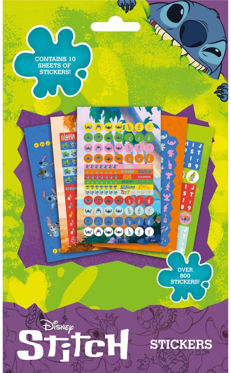 Stitch stickerset, Lilo & Stitch