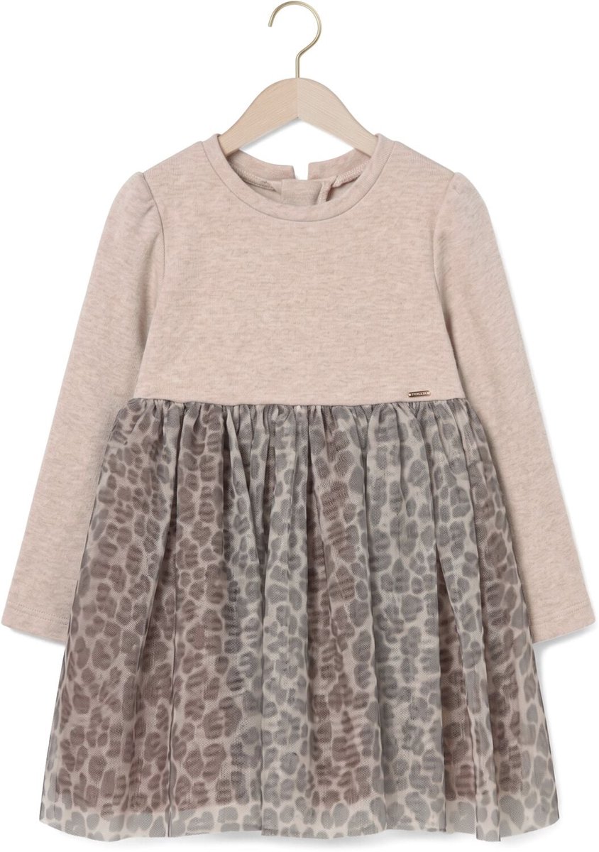 MAYORAL Knit Tulle Dress Unisex - Jurk - Beige - Maat 98
