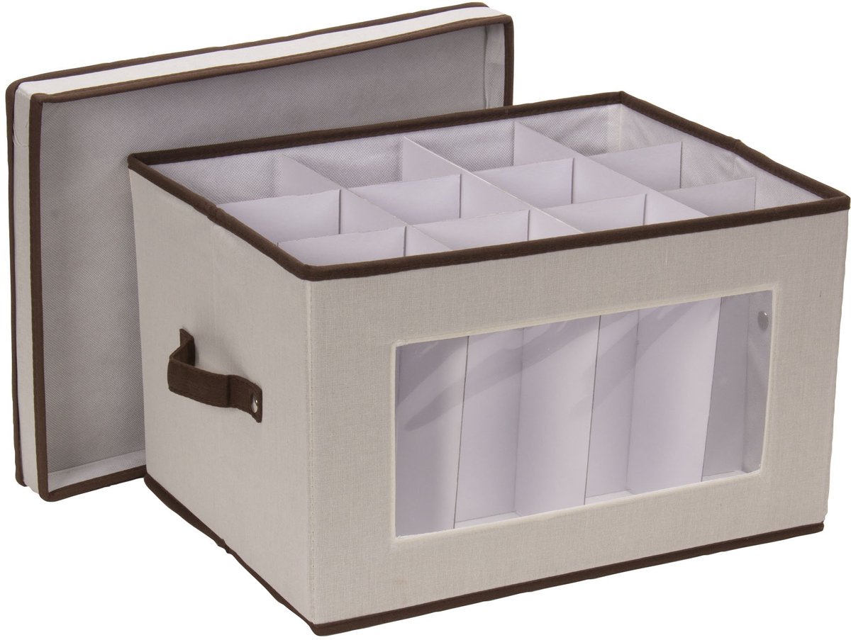 Household Essentials Natural 540 Vision Opbergdoos met deksel en handgrepen - ShopVlot