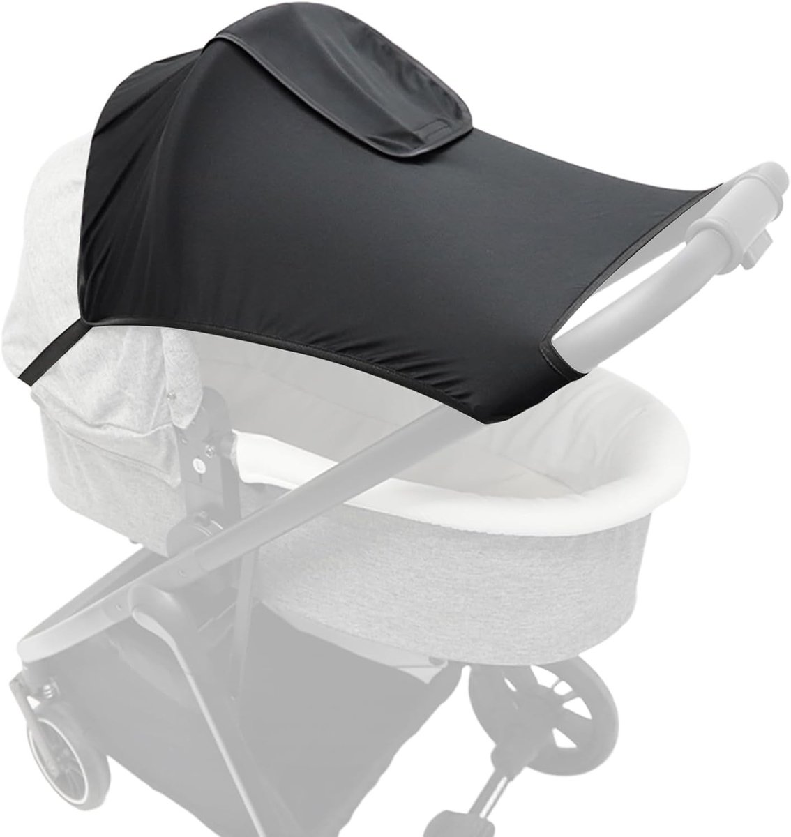 Parasol voor kinderwagen met UV-bescherming 50+, waterdicht en eenvoudig te bevestigen