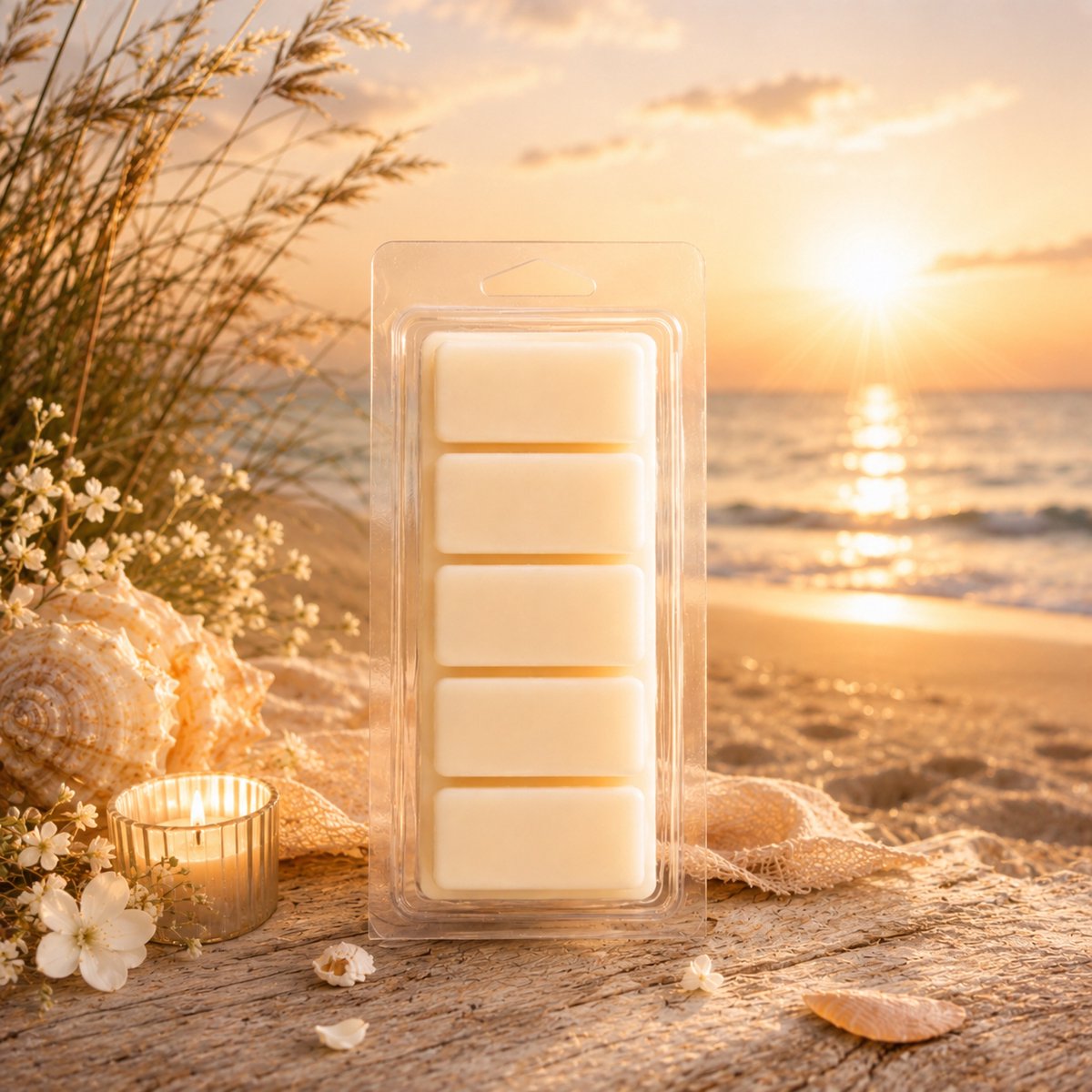 Anna's Geurenhuisje Waxmelts Rising Sun - Snapbar - 55 gram - Sojawas - Handmade - Dierproefvrij - Vegan - Huisparfum - Voor in geurbrander - Waxbrander - Geur in huis - Wax melt - Geurkaars - Parfum Creme