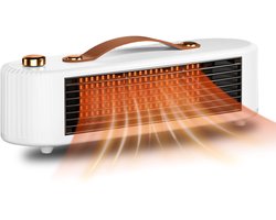 Elektrische Kachel 800W – Mini Keramische Kachel met PTC Verwarming – Ventilatorkachel – Snelle &…