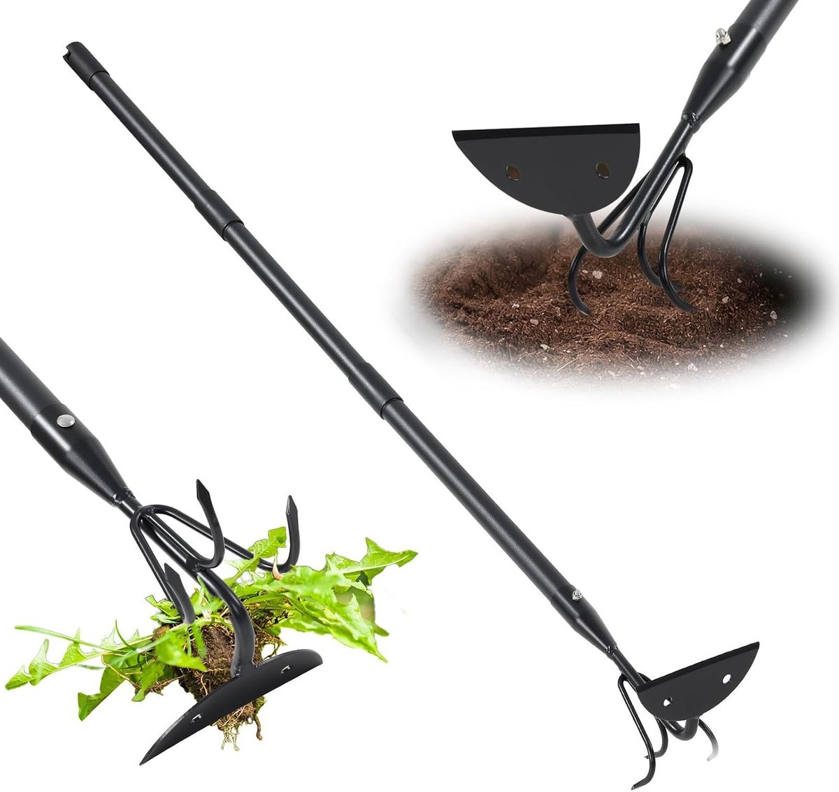 2-in-1 tuinhekje met handvat voor optimale bescherming en veiligheid in de tuin (190 cm)