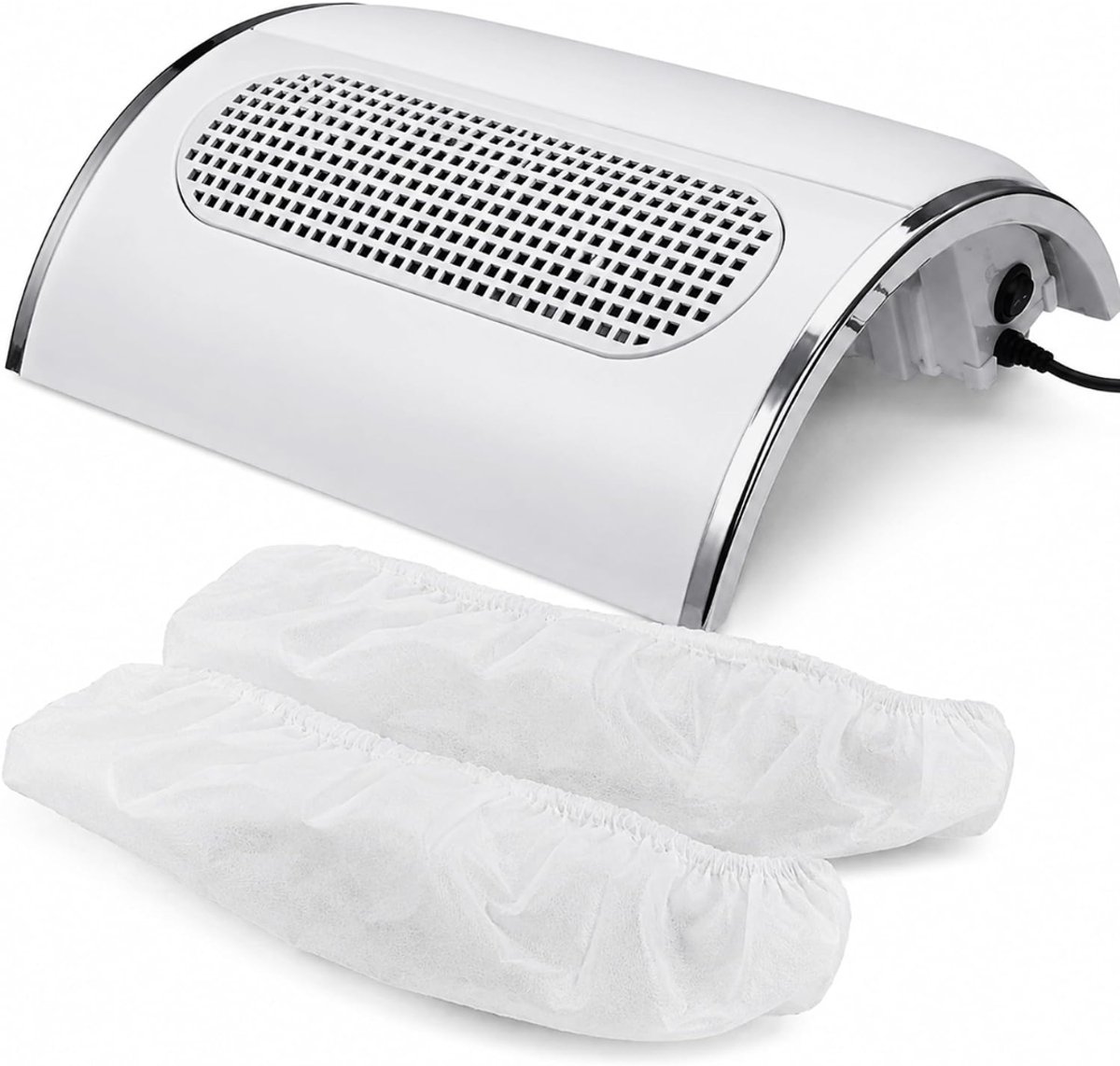 VH Supplies® Nagel Afzuiger - Nail Dust Collector - Stofafzuiger Manicure - Nageltafel - Wit