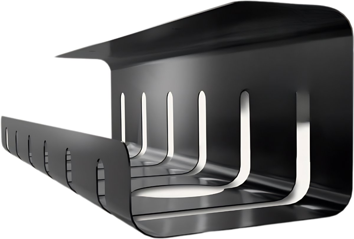Lìon® Kabelgoot - Cable Management - Kabelgoot Bureau - Zwart - 40cm x 10cm x 1cm