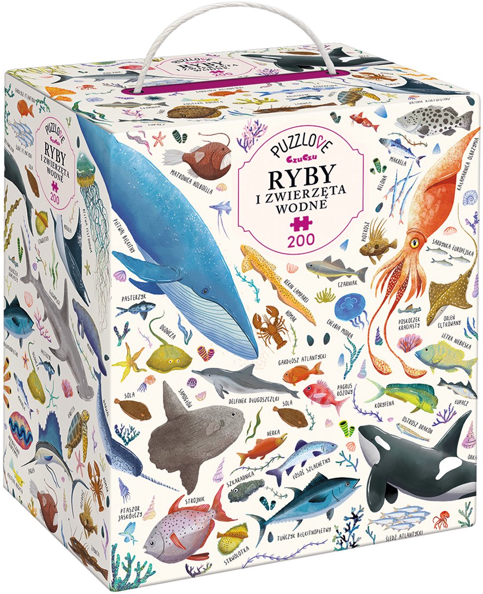 200-delige Puzzel: Ontspannende Zeedieren & Vissen - 48x68cm