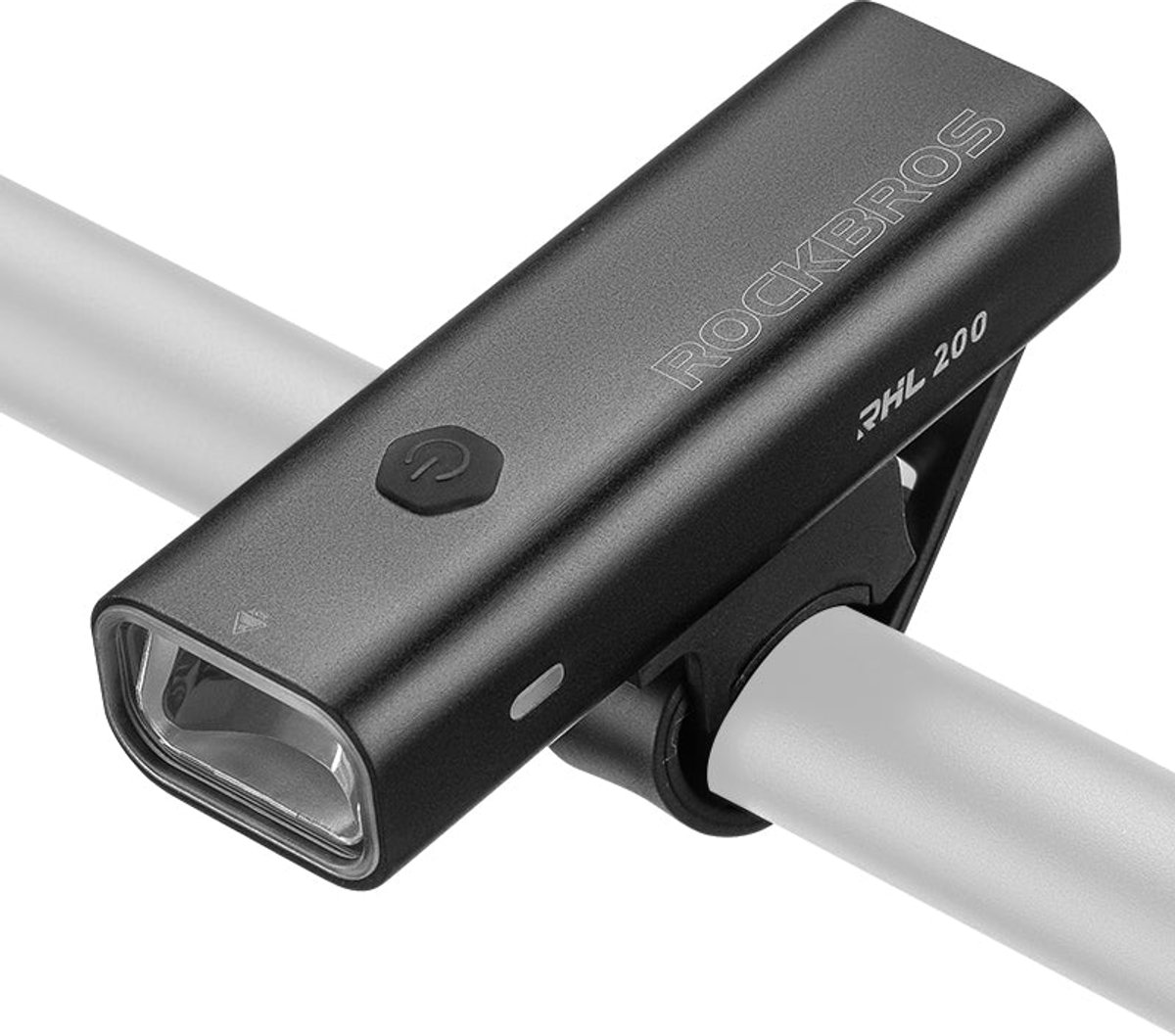 ROCKBROS Fietslamp Voorlicht 200 Lumen USB-C Oplaadbaar – 1800mAh Accu – IPX6 Waterdicht – Compacte LED Fietsverlichting voor Stad, Racefiets & MTB