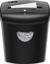 Papierversnipperaar P4 Cross Cut - Papiervernietiger Voor Thuis & Kantoor - 21 Liter - 10 Vellen - Vernietigt ook CD's & Pasjes - Zwart