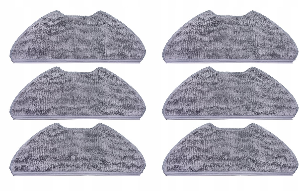 6x Mopdoeken voor Xiaomi Robotstofzuiger Mop 2 Pro / Lite