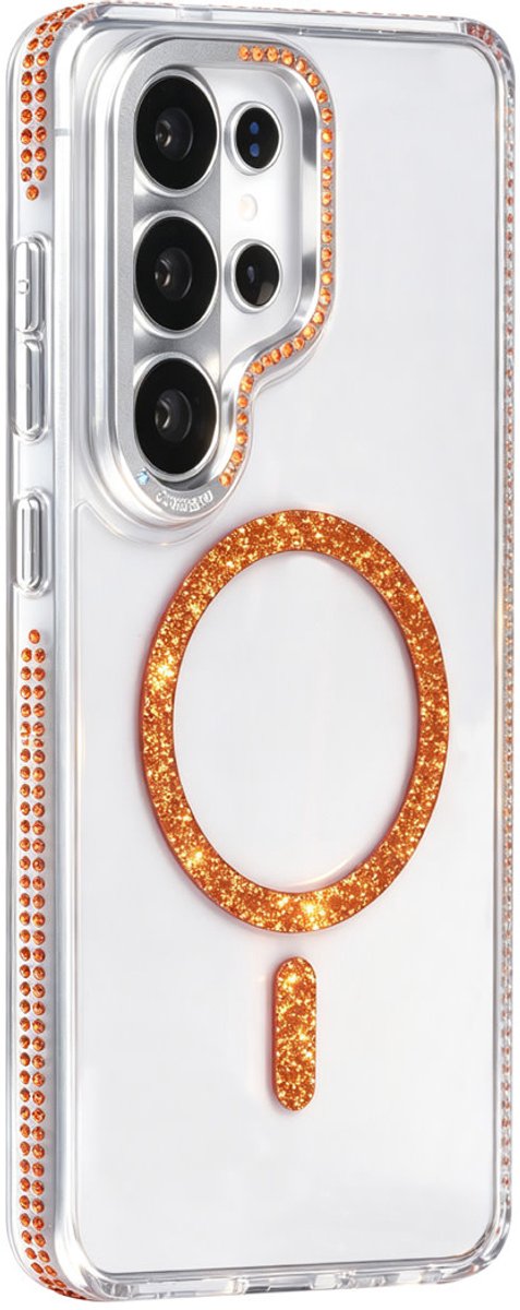TUNIQ telefoonhoesje voor Samsung Galaxy S26 Ultra - Diamond MagSafe TPU+PC - Oranje