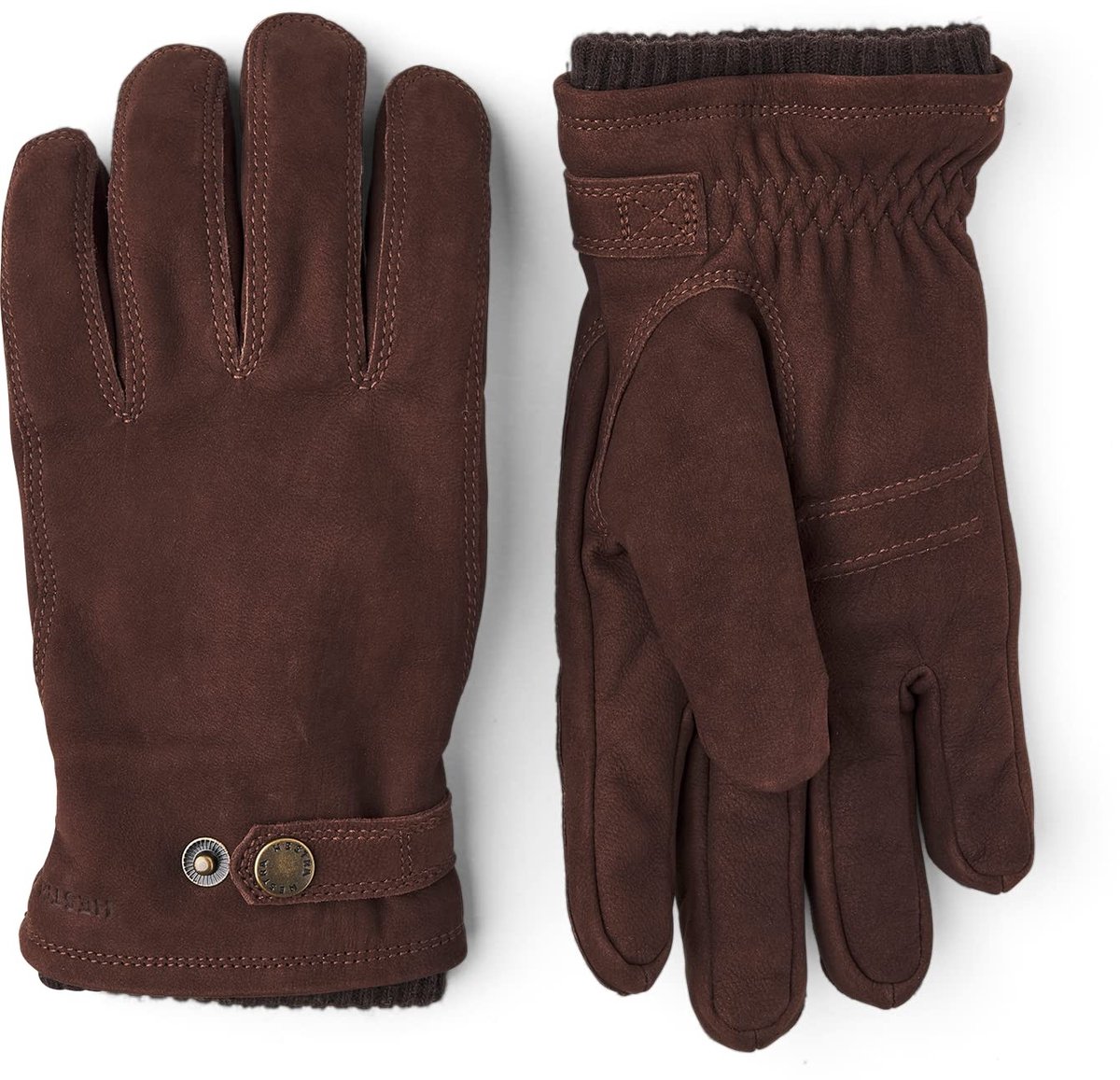 Elzusha - Nubuck leren handschoenen - Warm en stijlvol - Espresso