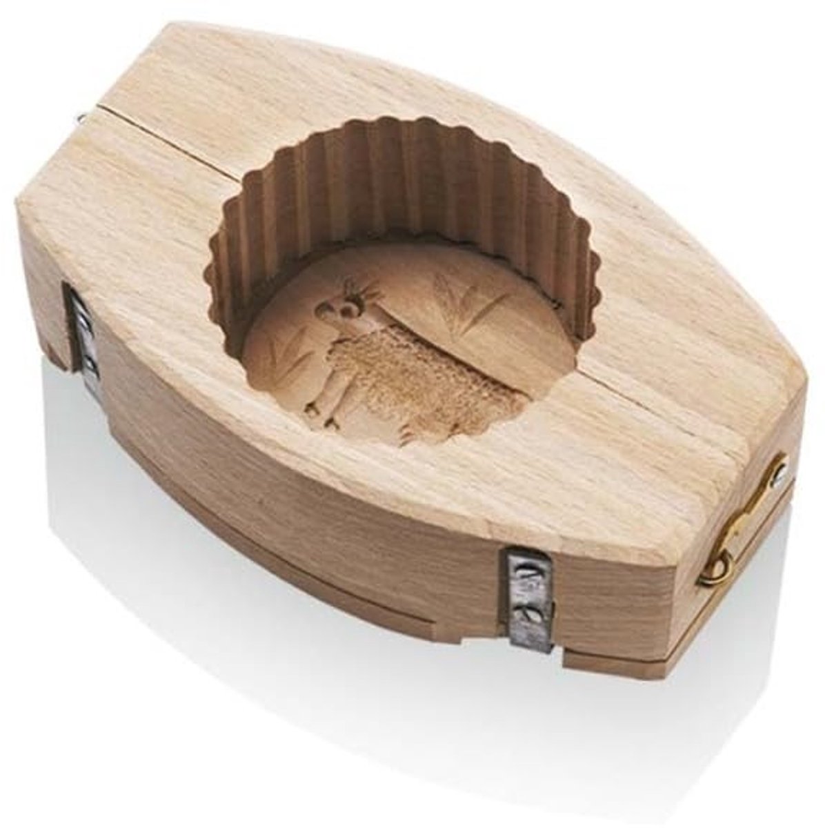Elzusha - Houten Boter Mould met Koe Motief