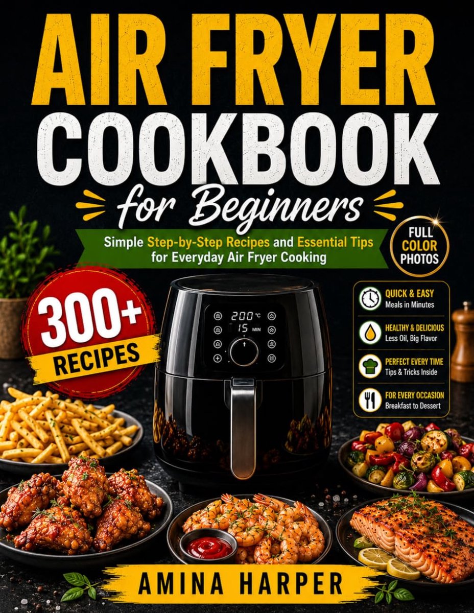 Air Fryer Cookbook for Beginners: Simple Step-by-Step Recipes and Essential Tips for Everyday Air Fryer Cooking - ShopVlot