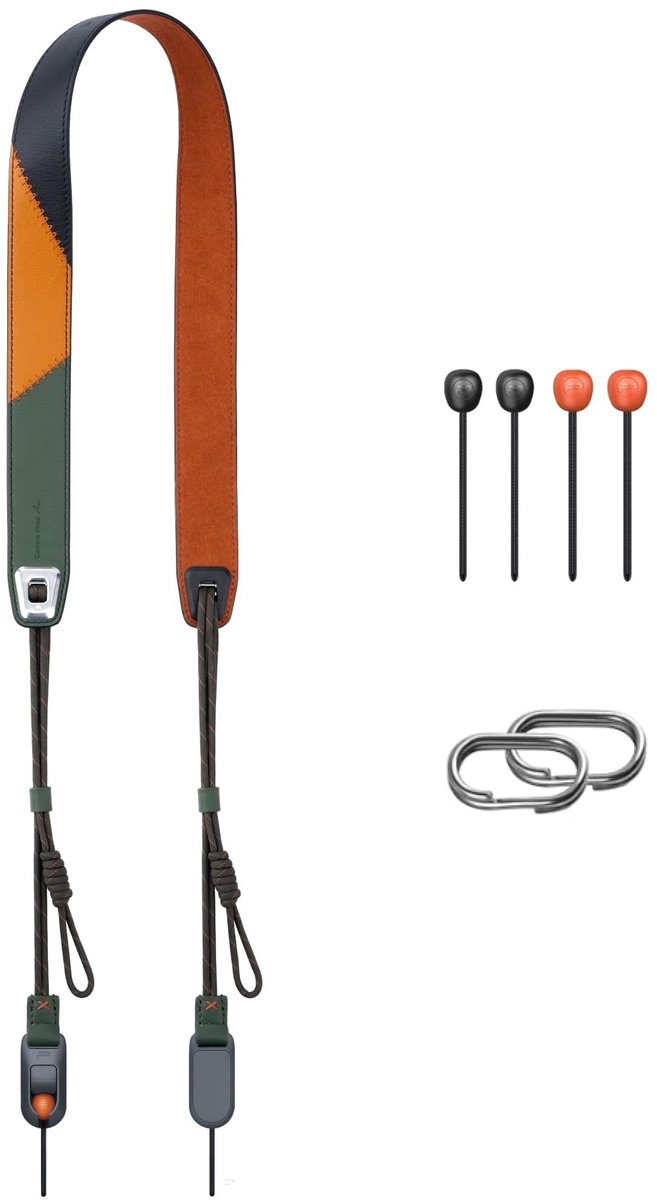 Elzusha - Premium Camera Strap van Echt Leer