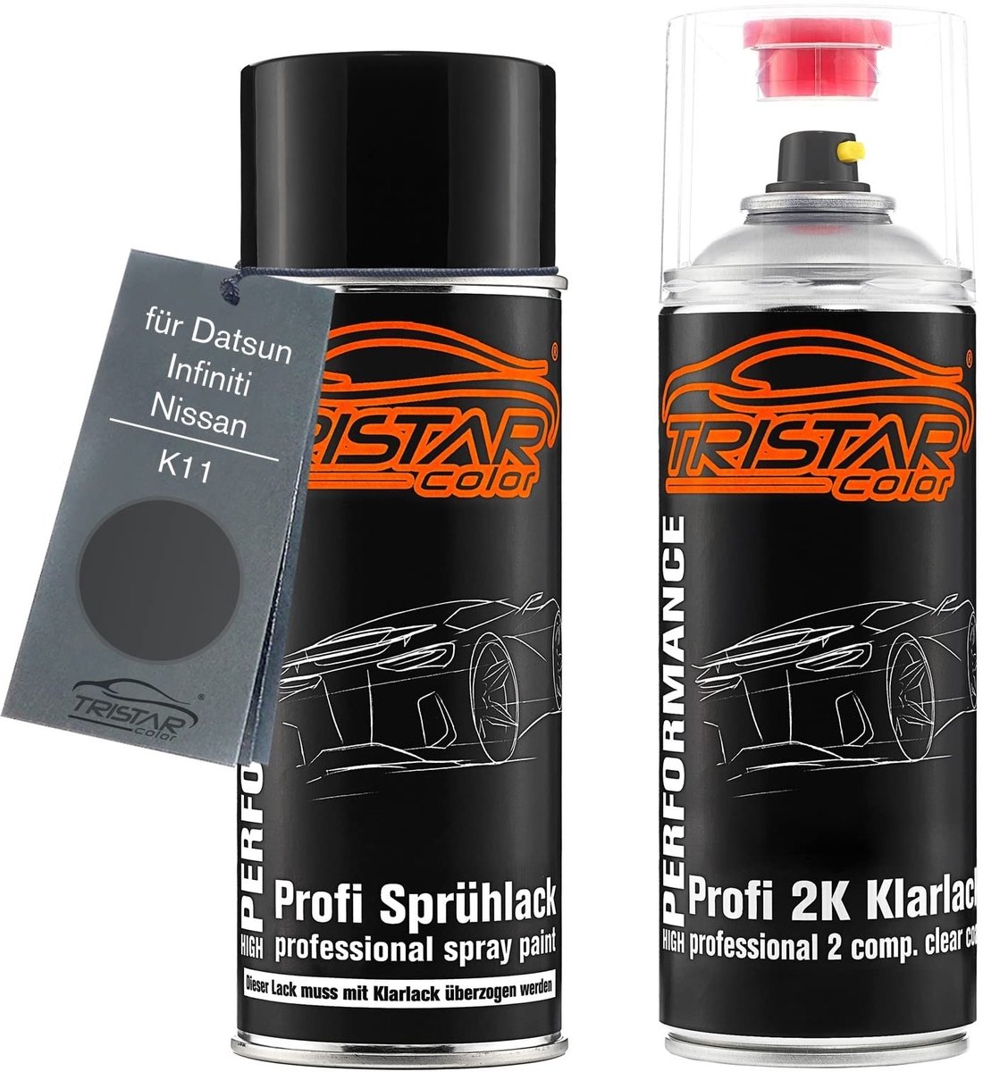Elzusha - 2K Autolak Spuitbus Set voor Datsun/Infiniti/Nissan K11