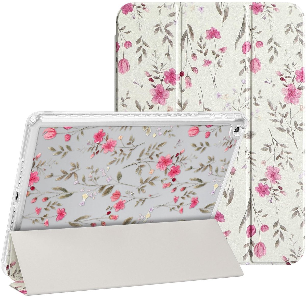 Elzusha - Schokbestendige Hoes voor iPad 10.2 inch met Potloodhouder en Standaard
