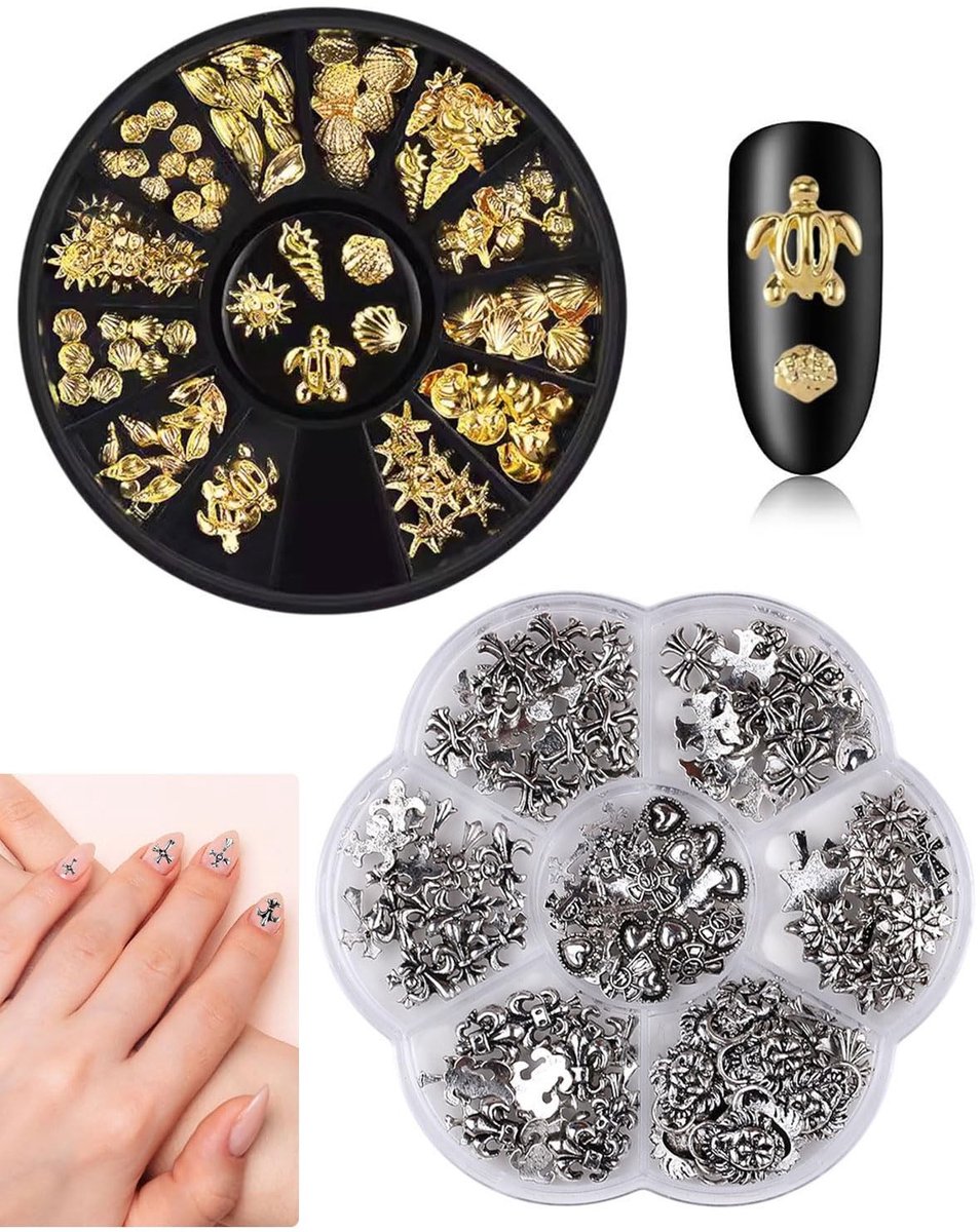 Elzusha - 2 Doosjes Nageldecoratieset voor Nail Art