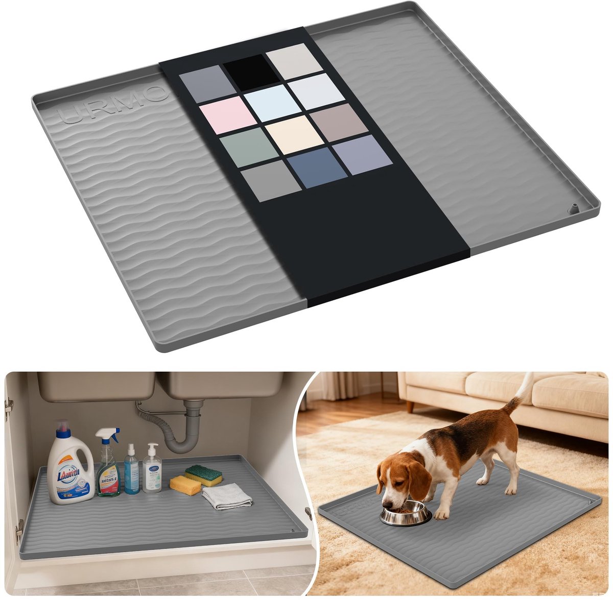 Elzusha - Silicone Keuken en Badkamer Mat 55 x 63 cm Waterdicht en Antislip