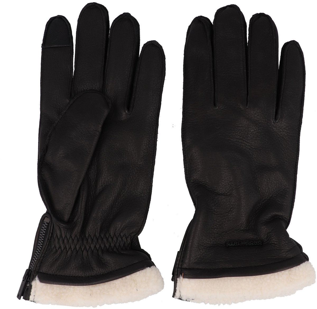 Strellson Handschoenen Leder - Jongens - black