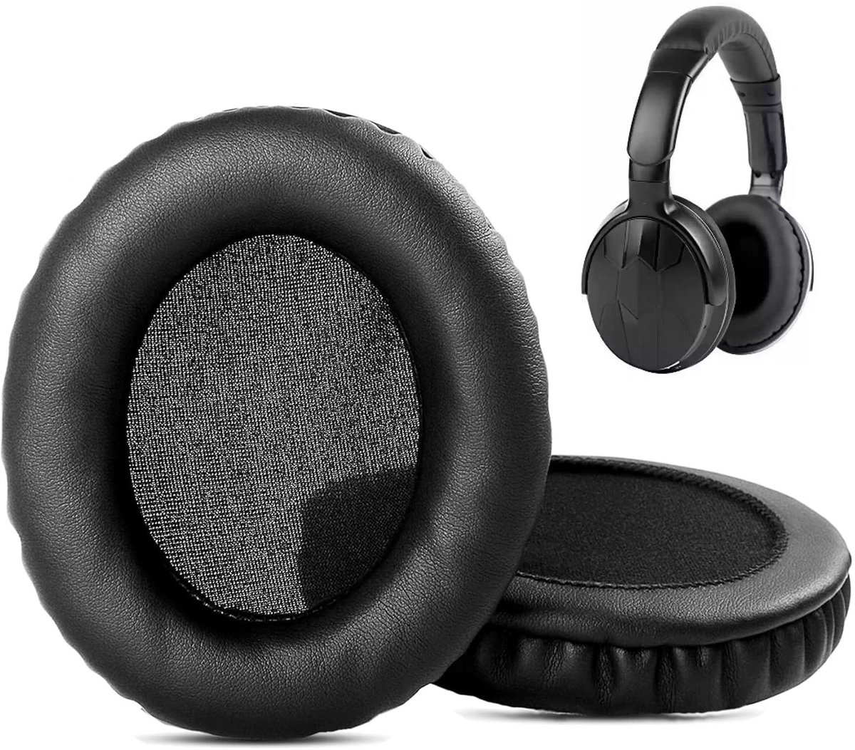Elzusha - Vervangende Oorkussens voor Ausdom M04 Headphones met Zacht Kunstleer