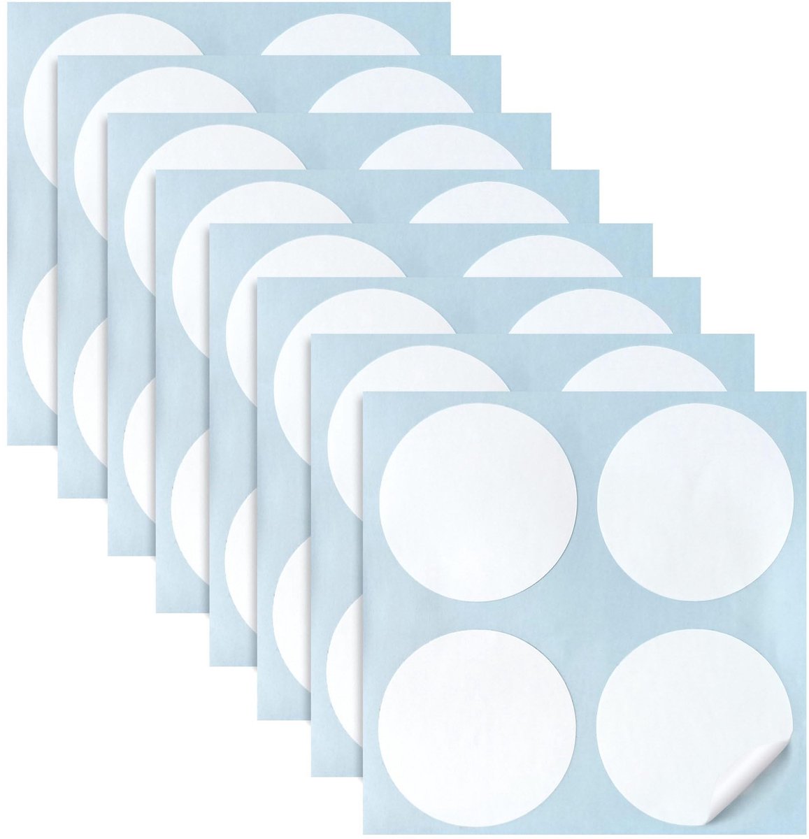 Elzusha - Vinyl Anti-Botsingsstickers voor Ramen - 5,5 cm - Wit