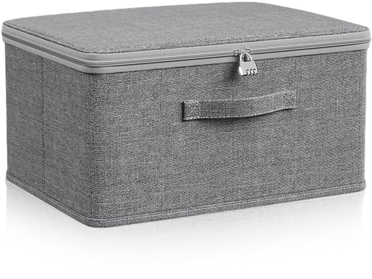 Elzusha - Lockable Opbergdoos met Combinatieslot 40 x 30 x 21 cm
