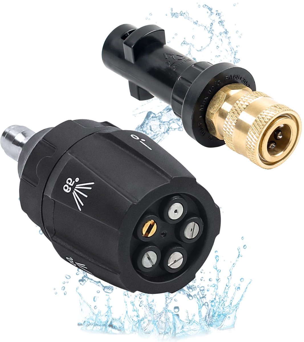 Elzusha - 5-in-1 Rotatieve Turbo Nozzle voor Hogedrukreiniger