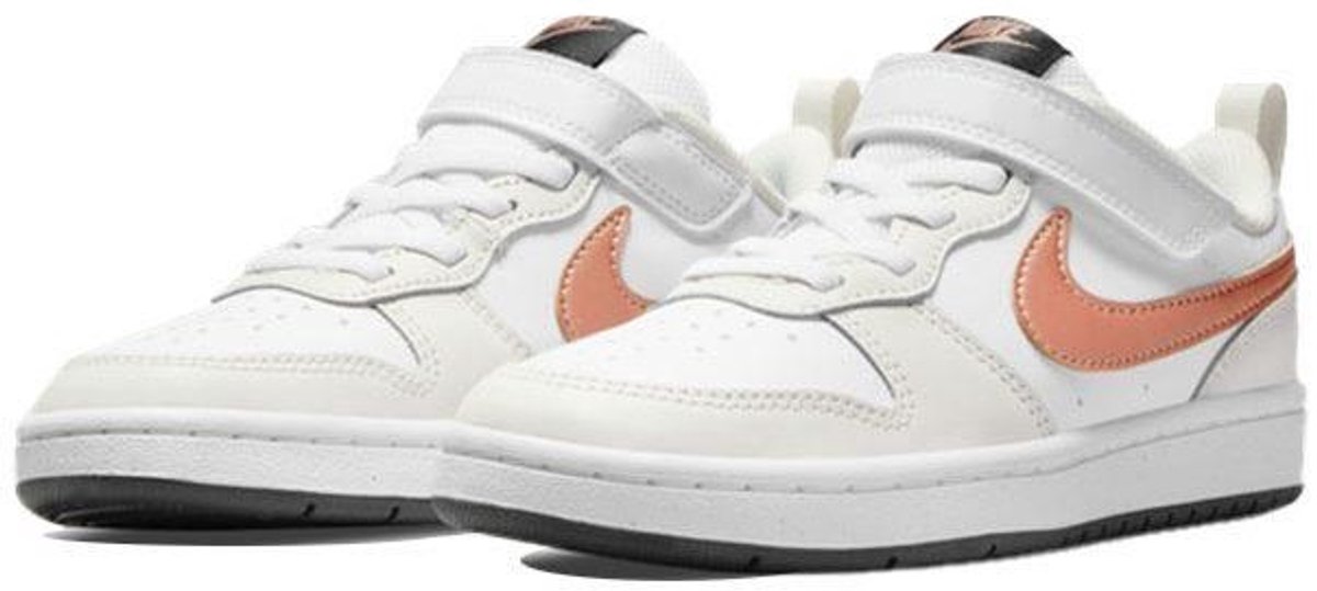 Nike Court Borough Low 2 Metallic Brons PS BQ5451-116 Wit