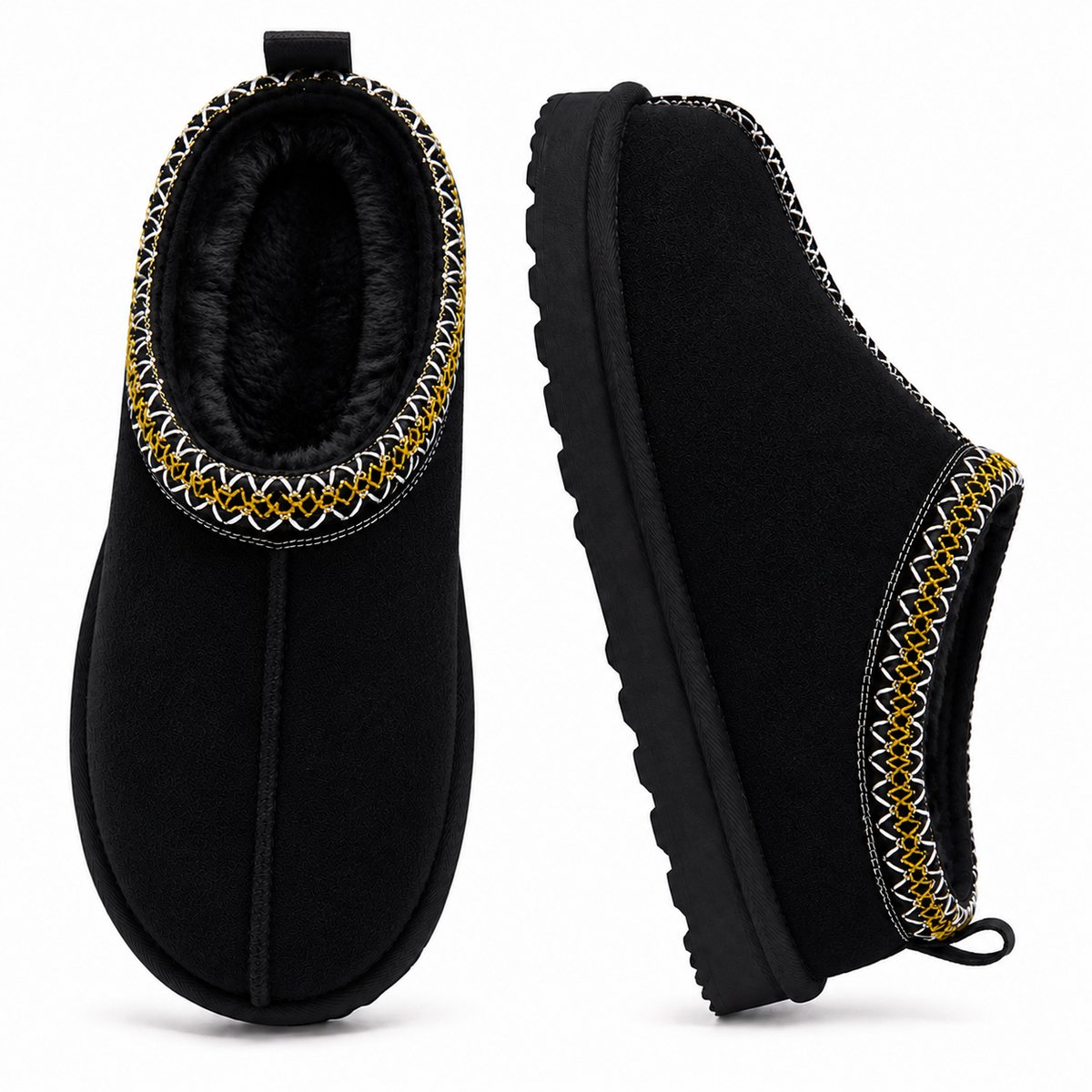 Pantoffels Dames - Sloffen - Stevige zool - Maat 40- Zwart