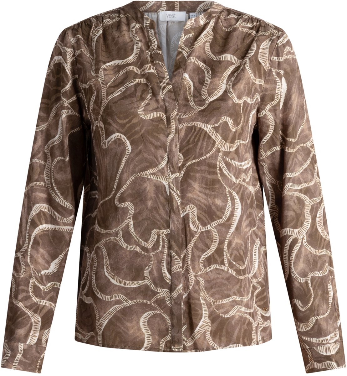 YEST Suzanne - Grey Olive/Multicolo - maat 42