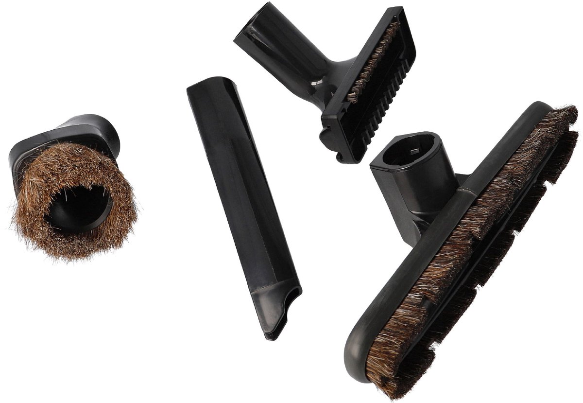 vhbw 4-delige mondstukset compatibel met Rainbow D3, E2, D4, SE, E3, E1, E stofzuigers - 32 mm zwart bruin