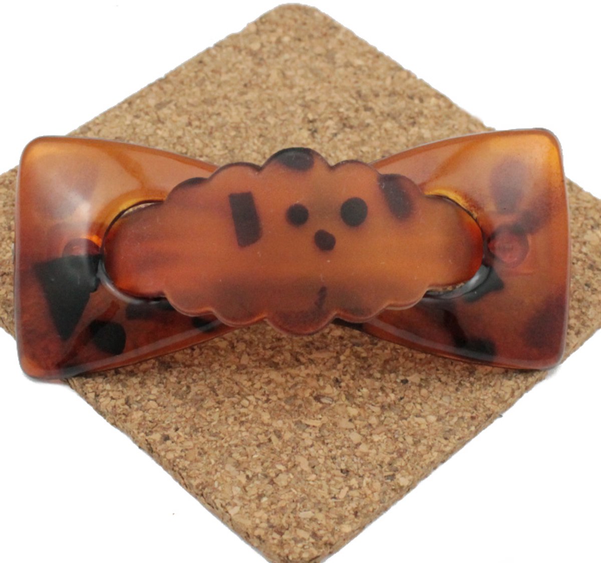 Automatische haarclip Strik Amber Kleur - stijlvol haaraccessoire