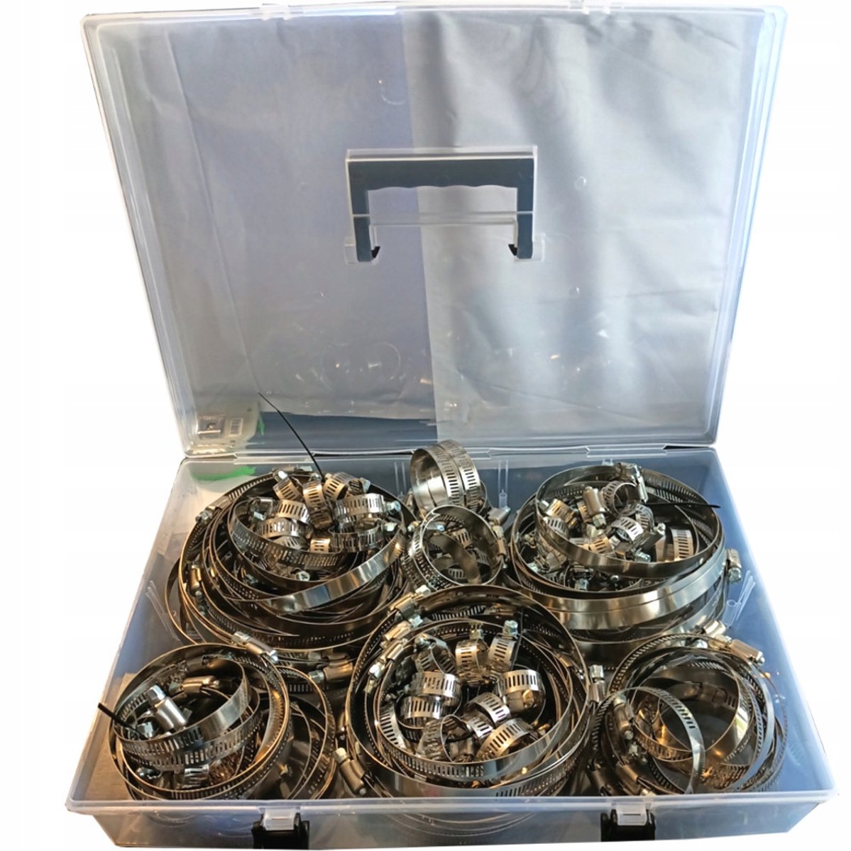 Grote set slangklemmen American Type 12,7mm, 142 stuks