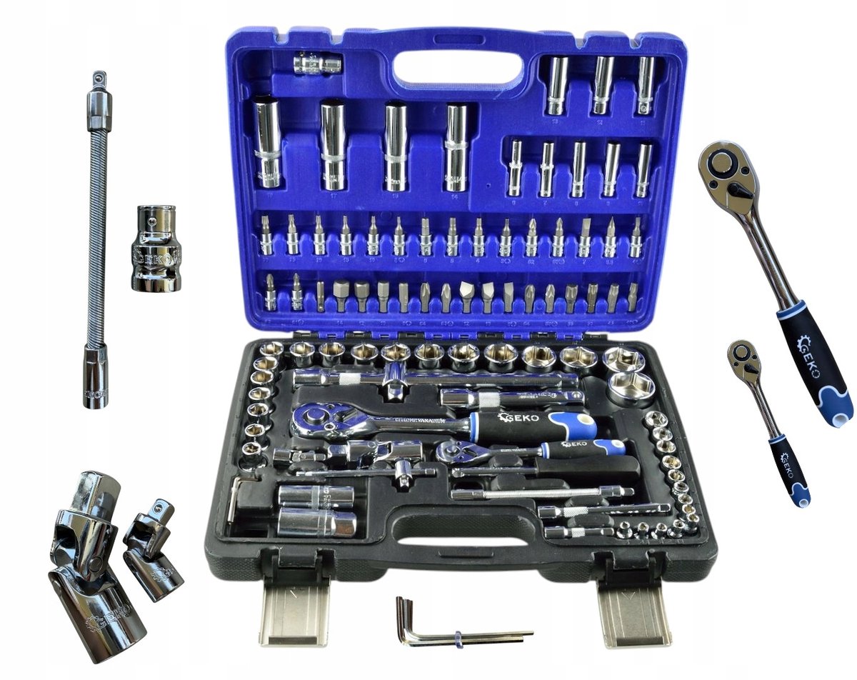94-delige Doppenset 1/2" & 1/4" - CrV Staal