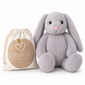 Verzwaringsknuffel 2Kg - Verzwaarde Knuffel - Knuffie Konijn - Weighted Stuffed Animal - Sensorisch Speelgoed - Voor Kinderen En Volwassenen - Met Canvas Opbergtas
