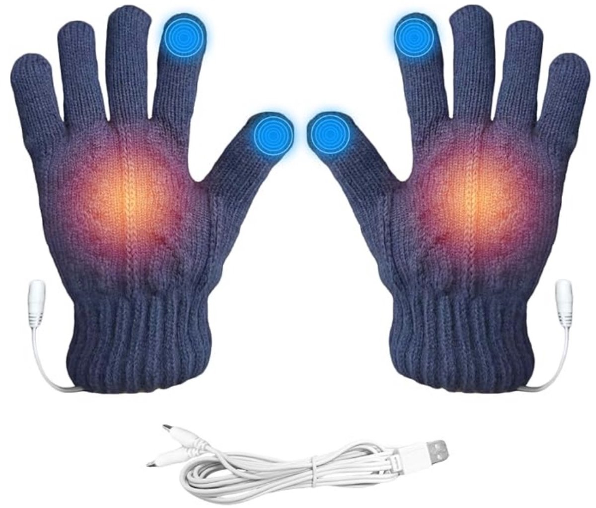 DYVNS® Elektrische Handschoenen - Verwarmde Wanten - Oplaadbaar - Unisex