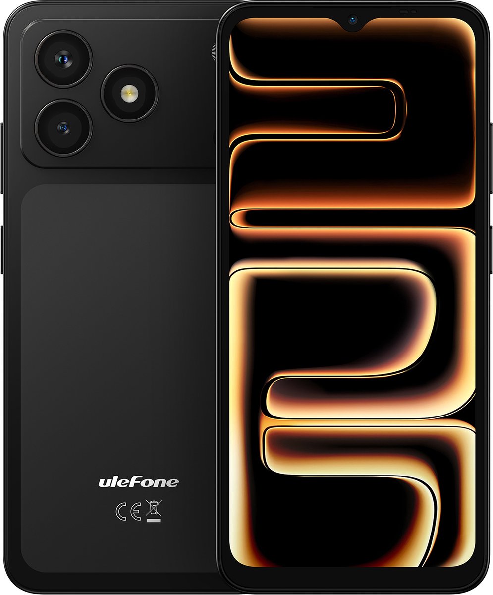 Ulefone Note 23 Smartphone - 32GB Opslag - 6.75 Inch HD+ - 50MP Camera - 5000mAh Accu - 3 Card Slots - Dual SIM - Zwart