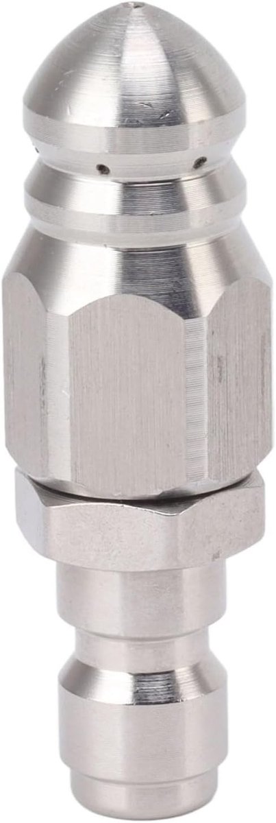 56mm Kanaalreinigingsspuiter met 1 Voor- en 6 Achterdrukspuiters, 5000 PSI, RVS Jet Nozzle voor Afvoerreiniging en Toilet Ontstoppen