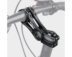 KOOTU Fietsstuurpen, 28.6mm 31.8mm Fietsstuur Extender Aluminium Zeshoekige Gat Ontwerp 85 Graden Verstelbaar Stuur - ShopVlot