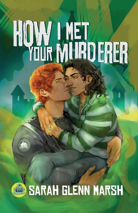 Boekomslag met twee jongens die elkaar omhelzen. De tekst 'How I Met Your Murderer' staat bovenaan.