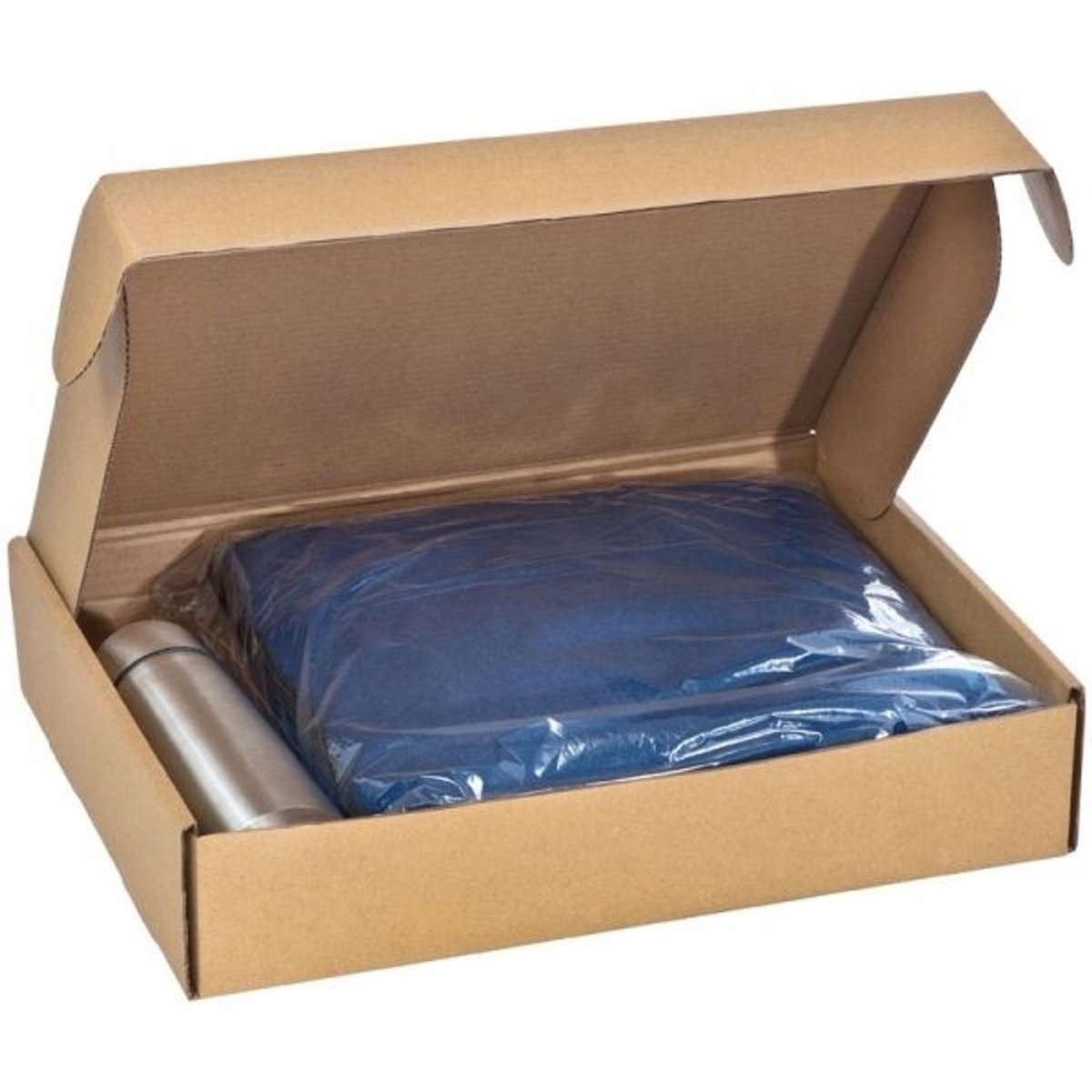 Liverpool Fleece Deken & Thermosset - Marineblauw
