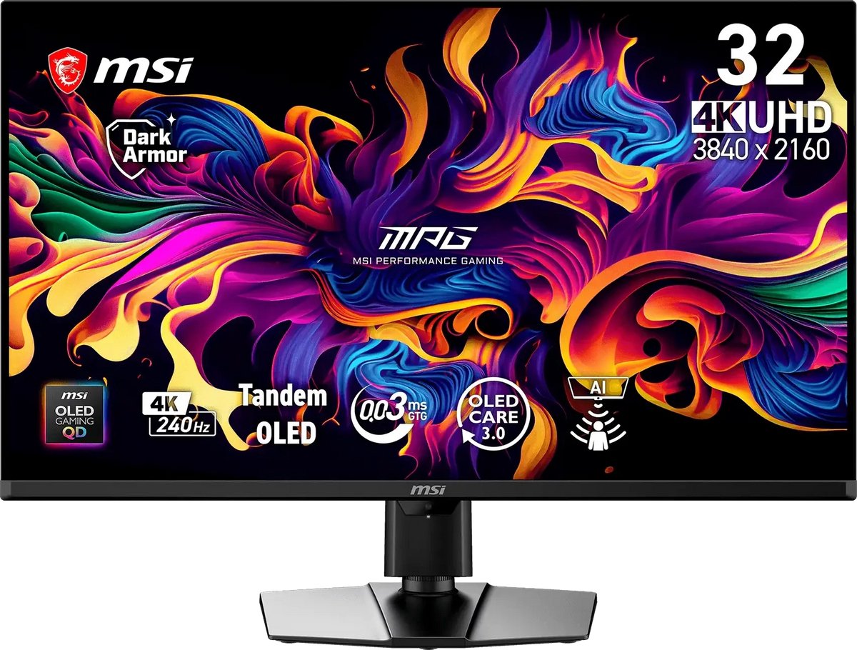 MSI 32" MPG 322UR QD-OLED X24, QD-OLED, 240Hz, HDMI, DP